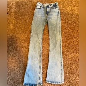 Zara boot cut jeans, size 4, light wash